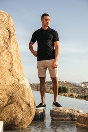 Malelions Men Signature Patch Cargo Shorts | Taupe