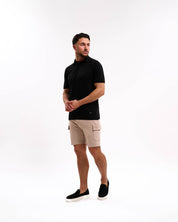 Malelions Men Signature Patch Cargo Shorts | Taupe