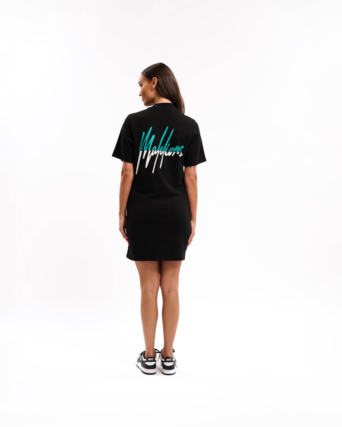 Malelions Women Kiki T-Shirt Dress - Black/Bright Green - Malelions Malelions Women Kiki T-Shirt Dress - Black/Bright Green - Malelions