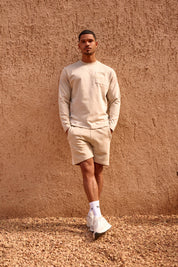 Malelions Men Department Longsleeve T-Shirt | Light Beige
