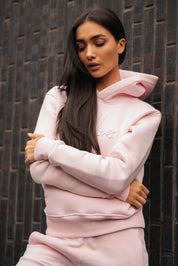 Malelions Women Essentials Hoodie | Light Pink