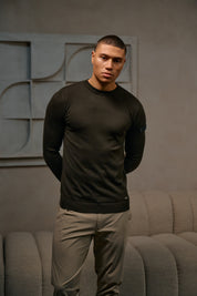 Malelions Men Knitted Crewneck | Vintage Green