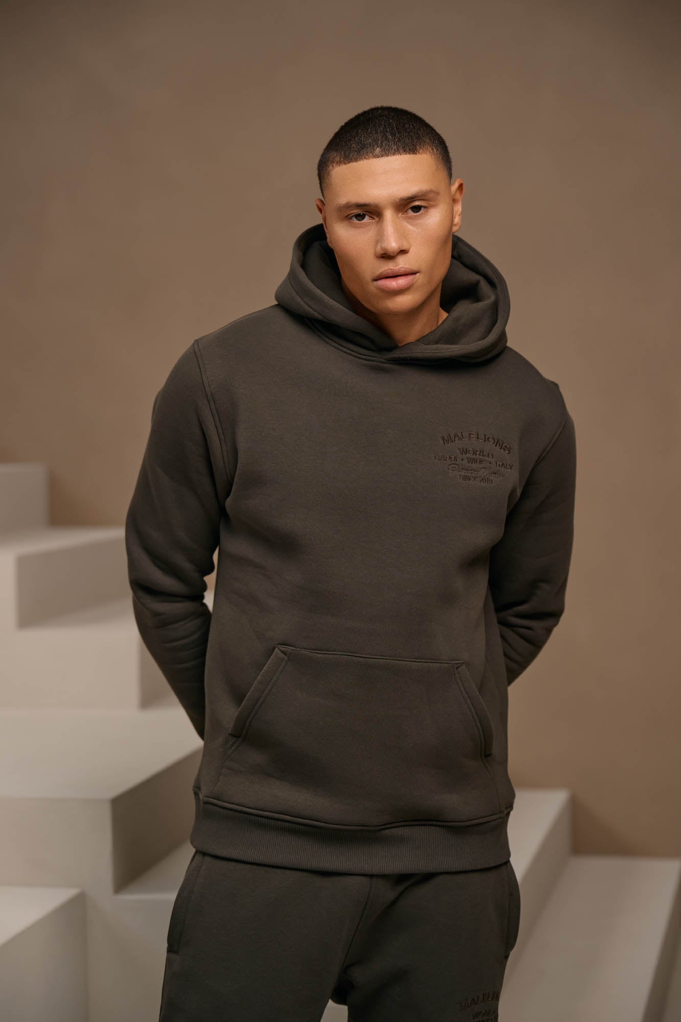 Malelions Men Permanent Vacation Hoodie | Vintage Green