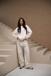 Malelions Women Knitted Pants | Cream