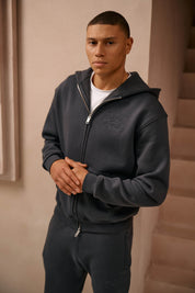 Malelions Men Permanent Vacation Zip Hoodie | Antra