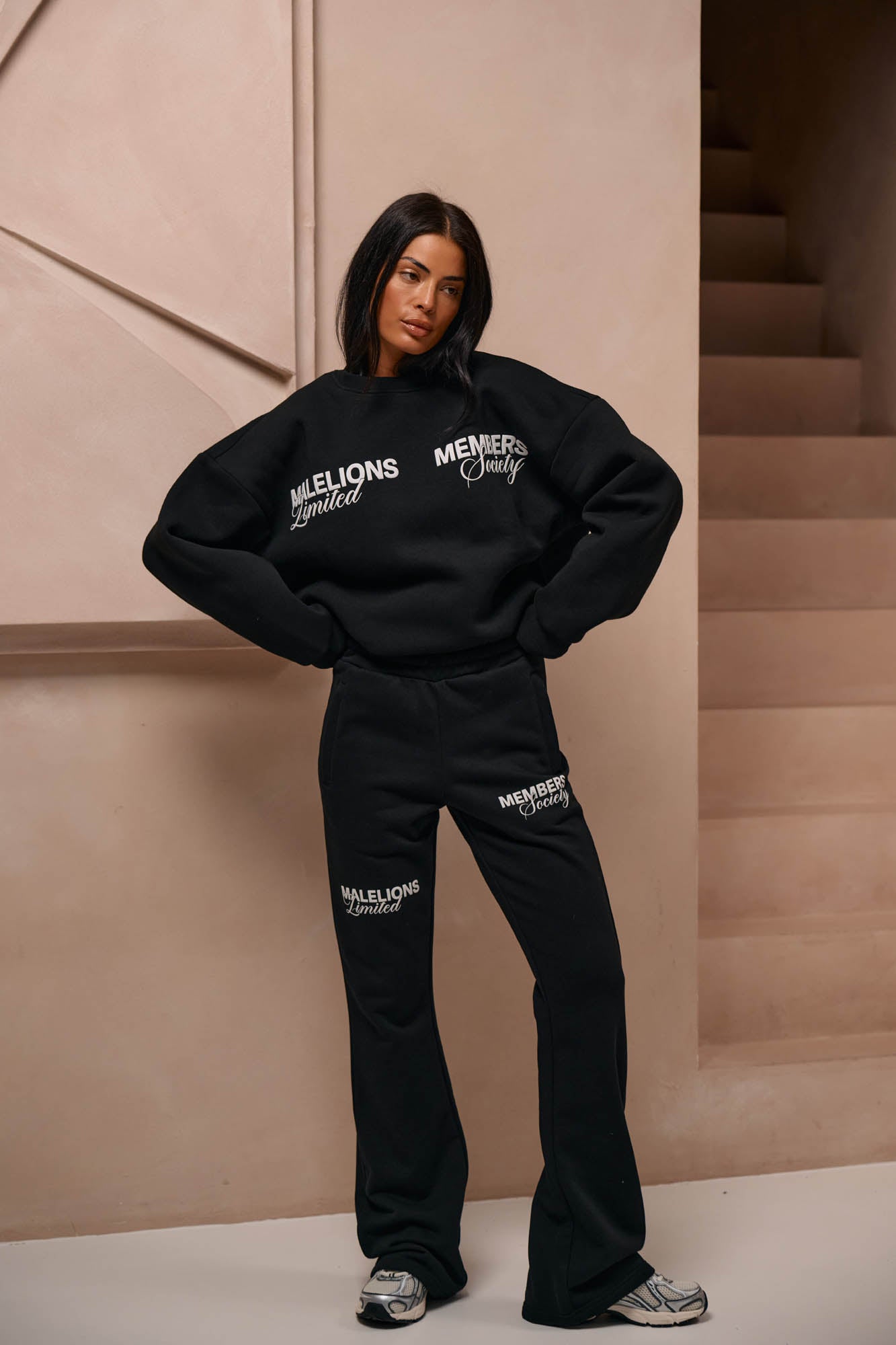 Malelions Women Members Society Flared Sweatpants | Black