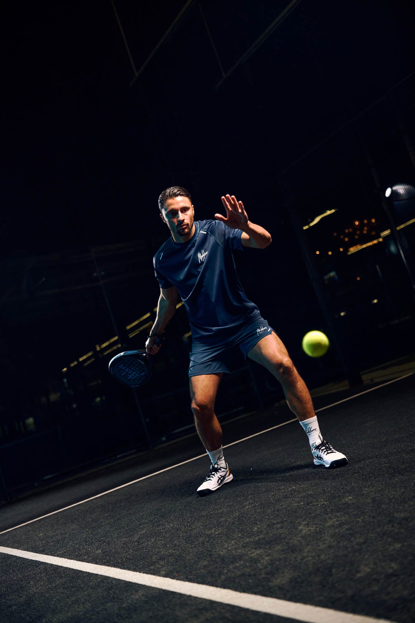 Malelions Sport Padel Pique Shorts | Indigo