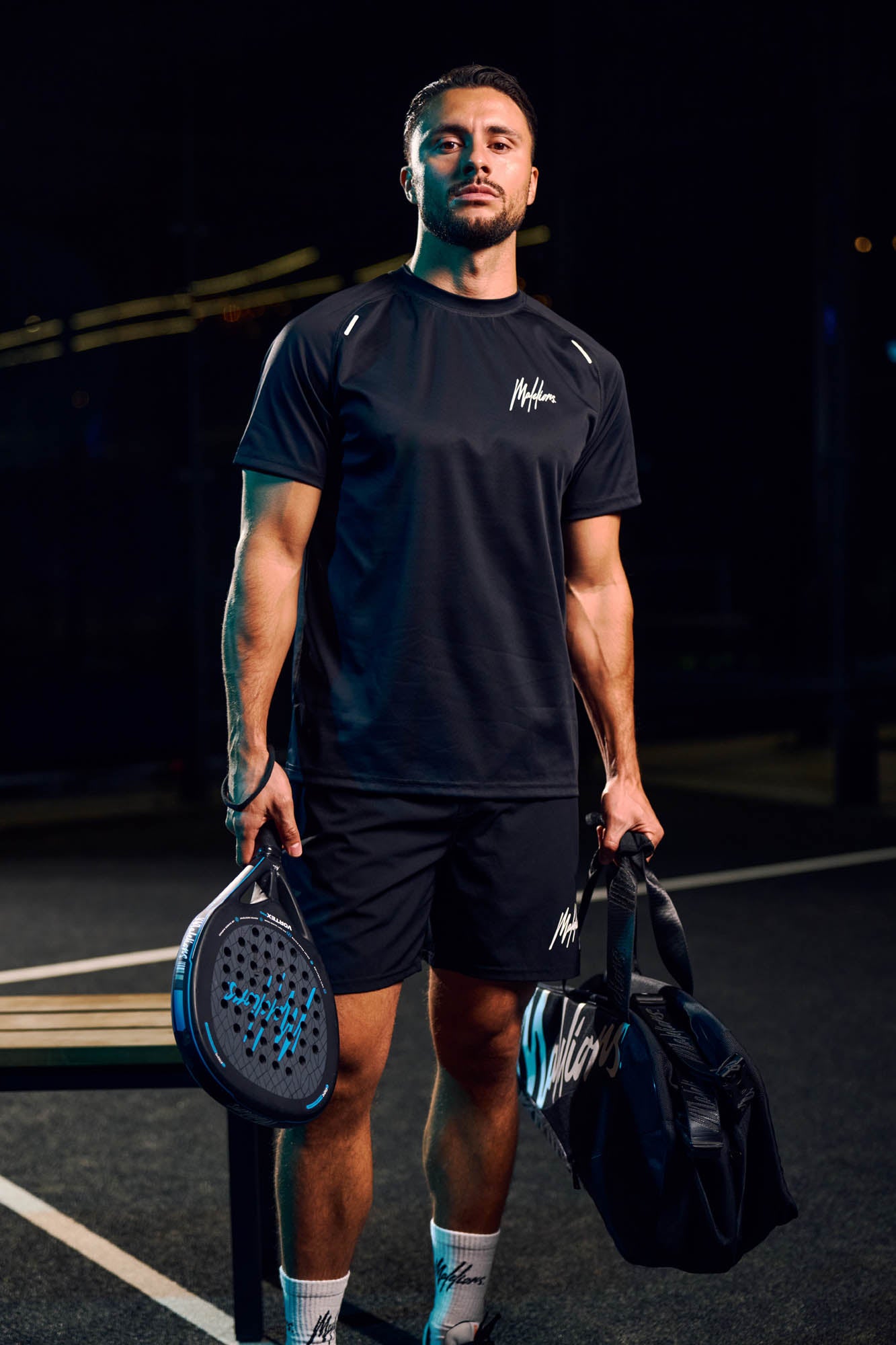 Malelions Sport Padel Pique Shorts | Black