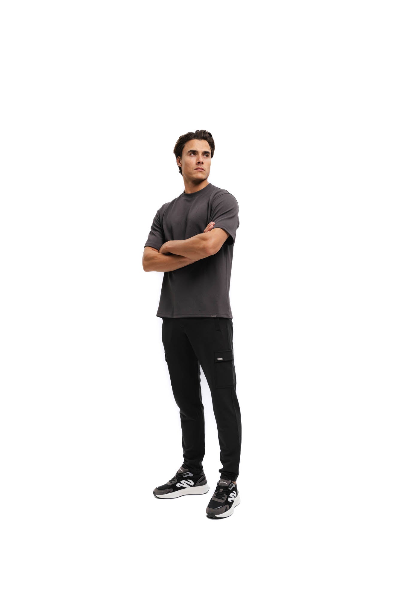 Malelions Men Textured T-Shirt | Mulch Brown