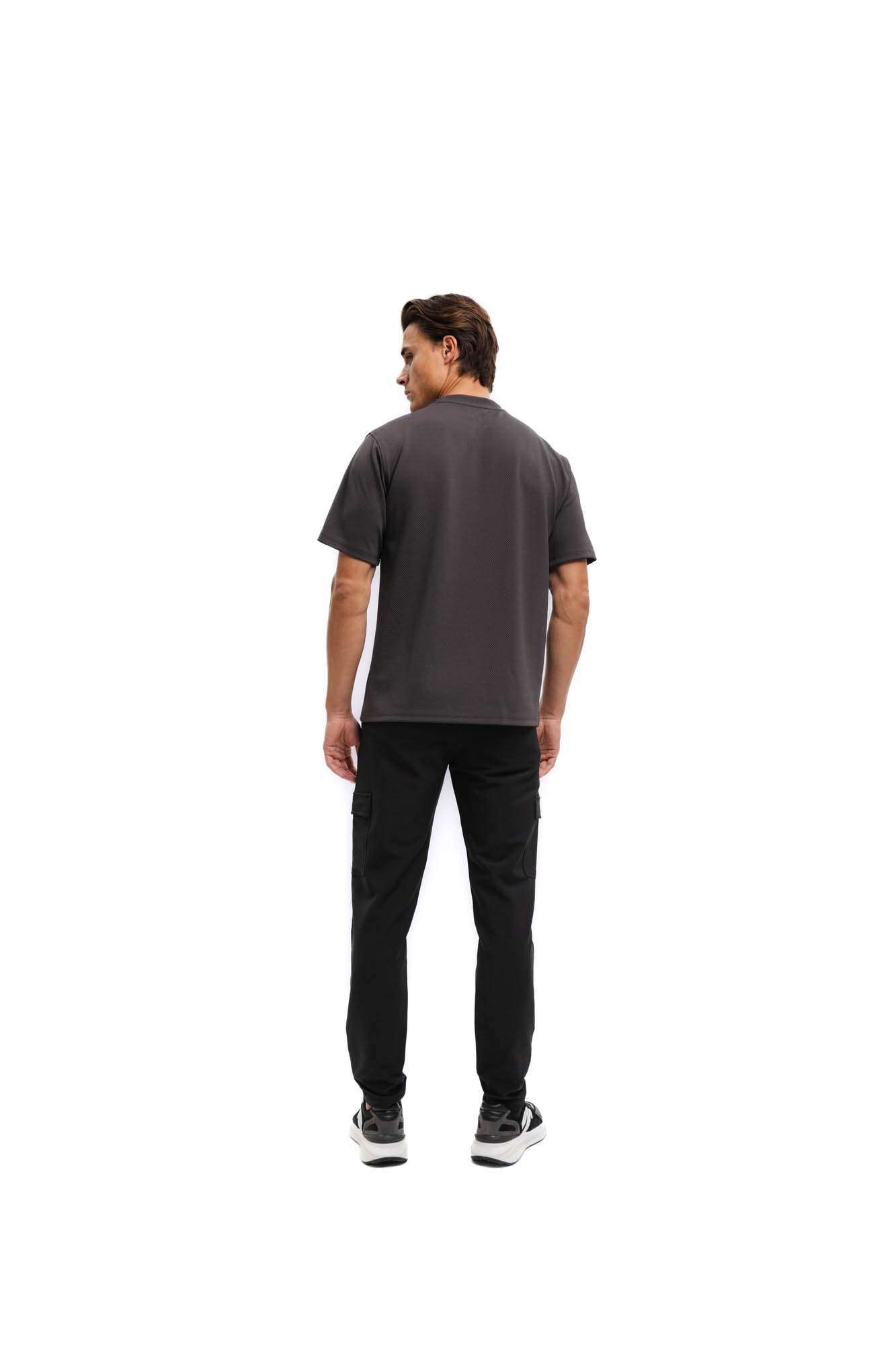 Malelions Men Textured T-Shirt | Mulch Brown