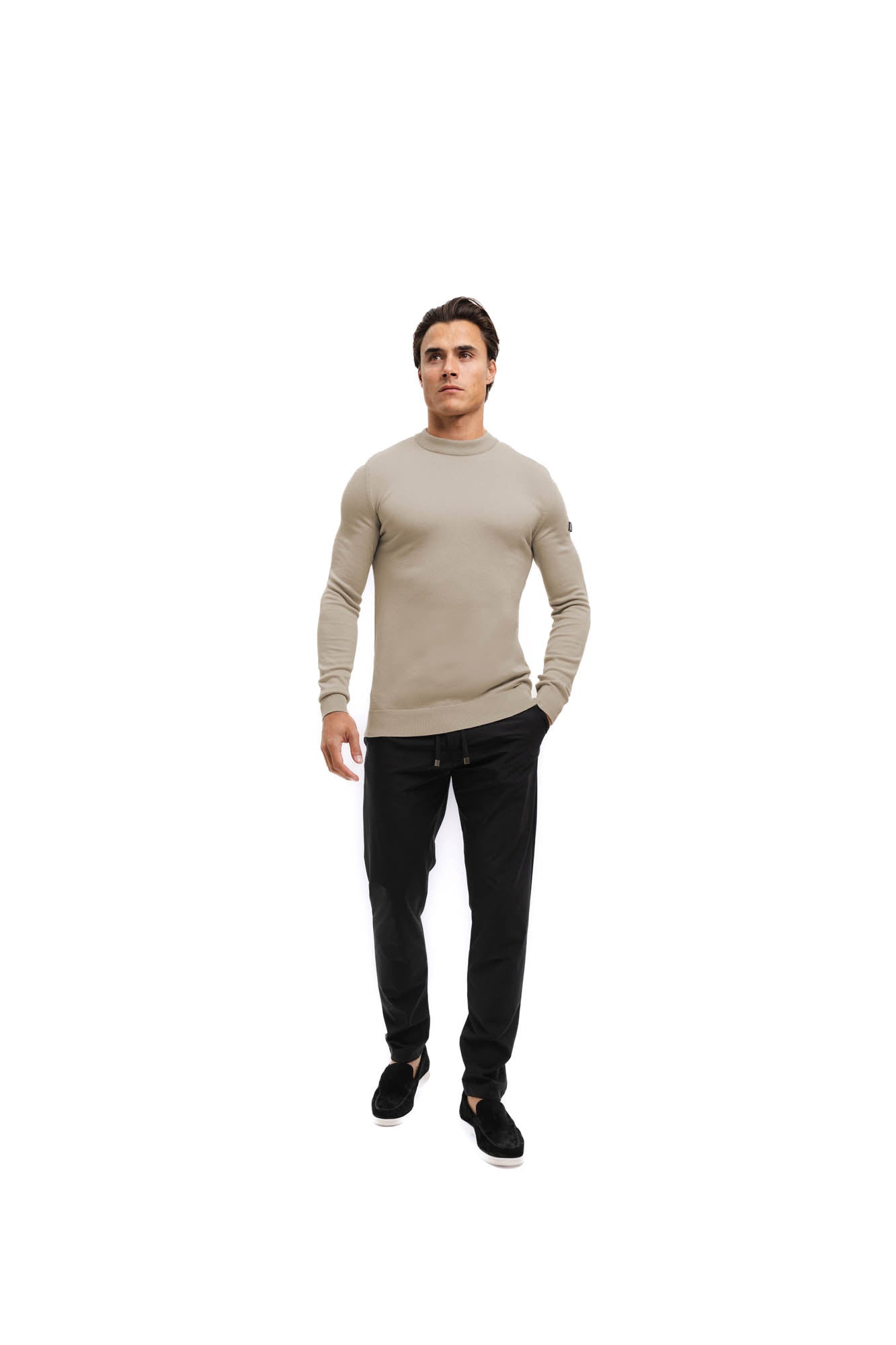 Malelions Men Knitted Crewneck | Sand