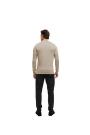 Malelions Men Knitted Crewneck | Sand