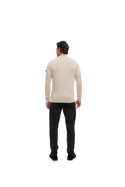 Malelions Men Knitted Crewneck | Light Taupe
