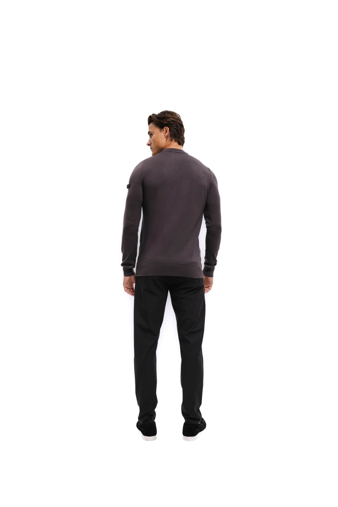 Malelions Men Knitted Crewneck | Mulch Brown