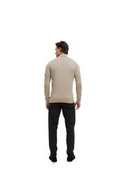 Malelions Men Knitted Turtleneck | Sand