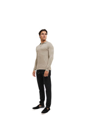 Malelions Men Knitted Longsleeve Polo | Sand