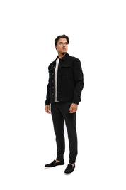 Malelions Men Wool Shacket | Black