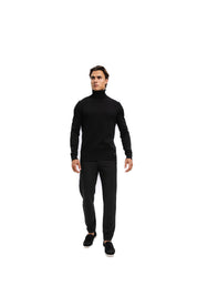 Malelions Men Knitted Turtleneck | Black