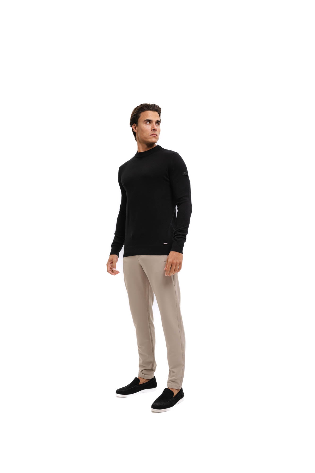 Malelions Men Knitted Crewneck | Black