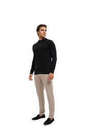 Malelions Men Knitted Crewneck | Black