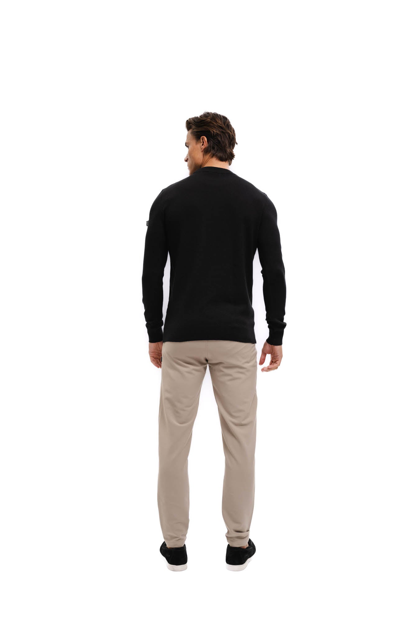 Malelions Men Knitted Crewneck | Black