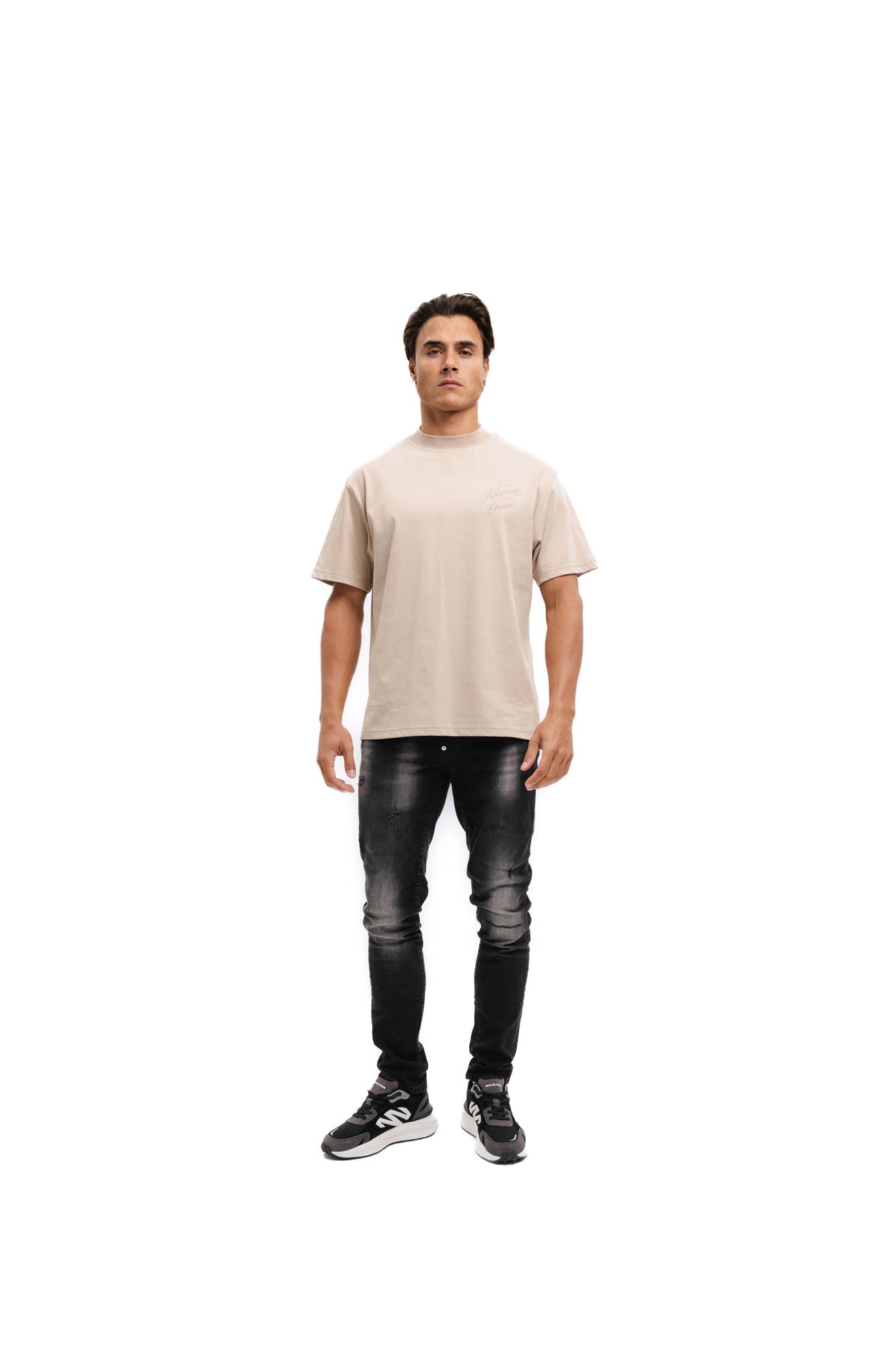 Malelions Men Achieving Dreams T-Shirt | Sand