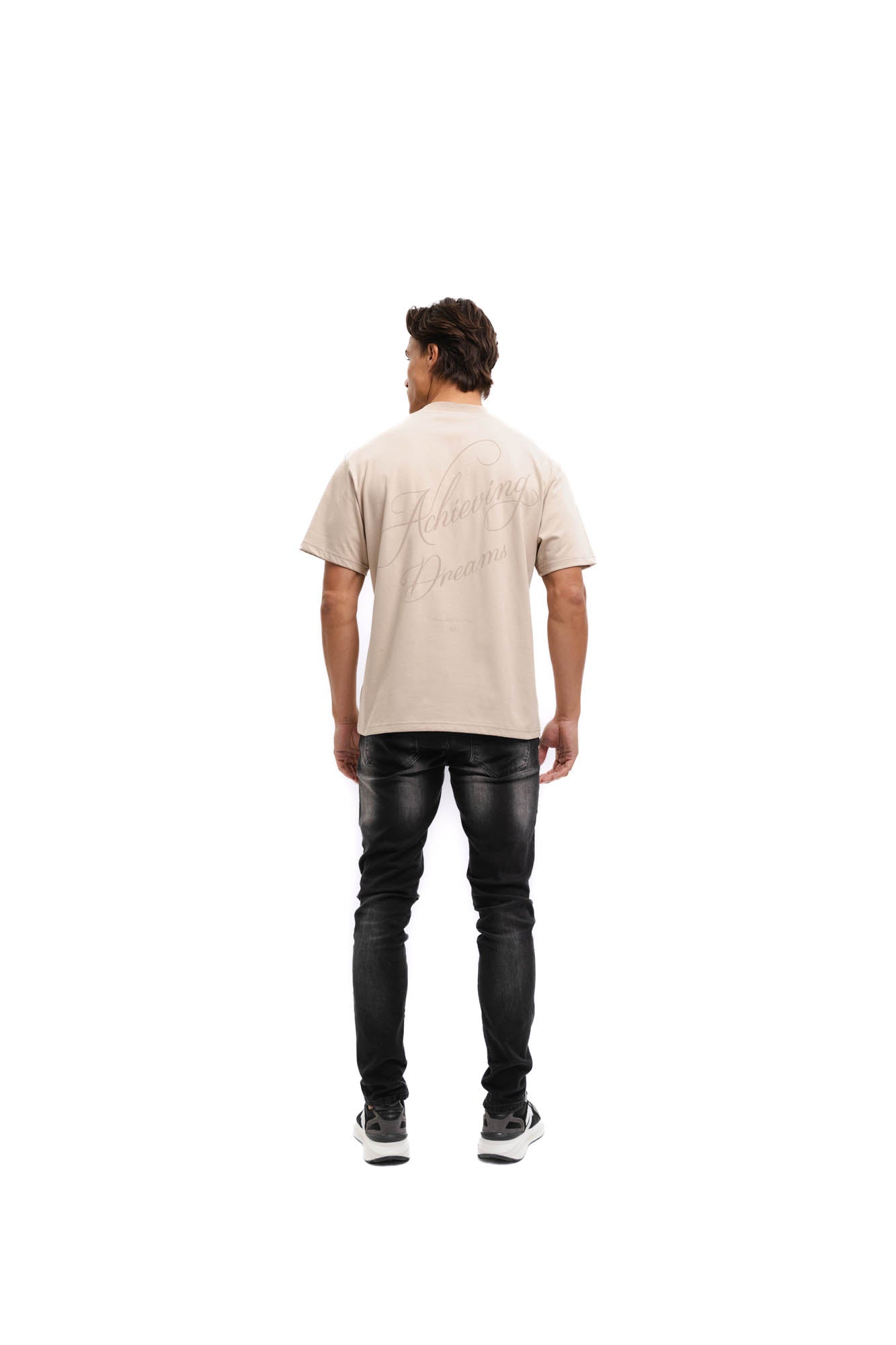 Malelions Men Achieving Dreams T-Shirt | Sand