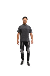 Malelions Men Slim Regular Jeans | Black Washed