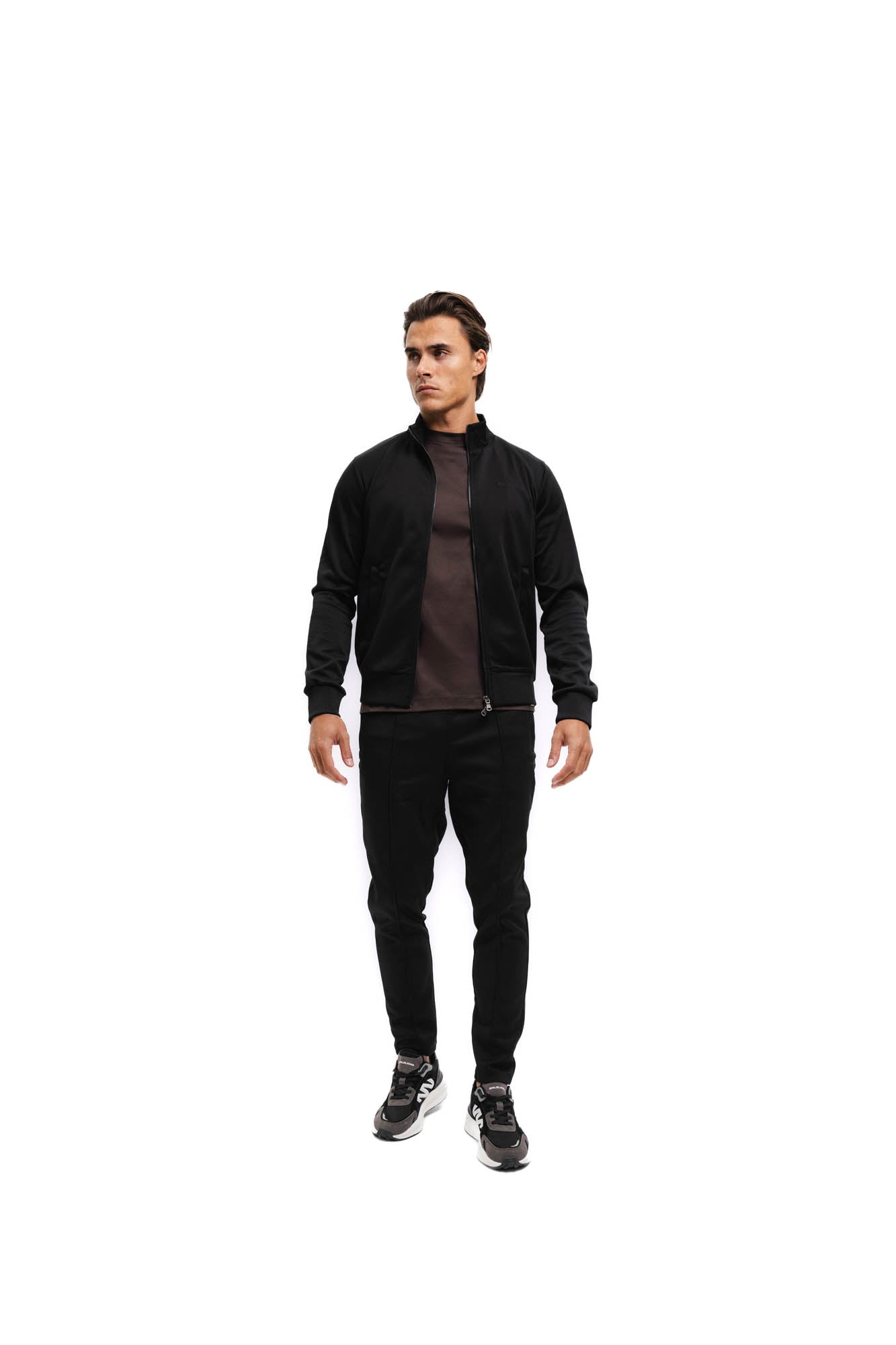 Malelions Men Pique Logo Trackpants | Black