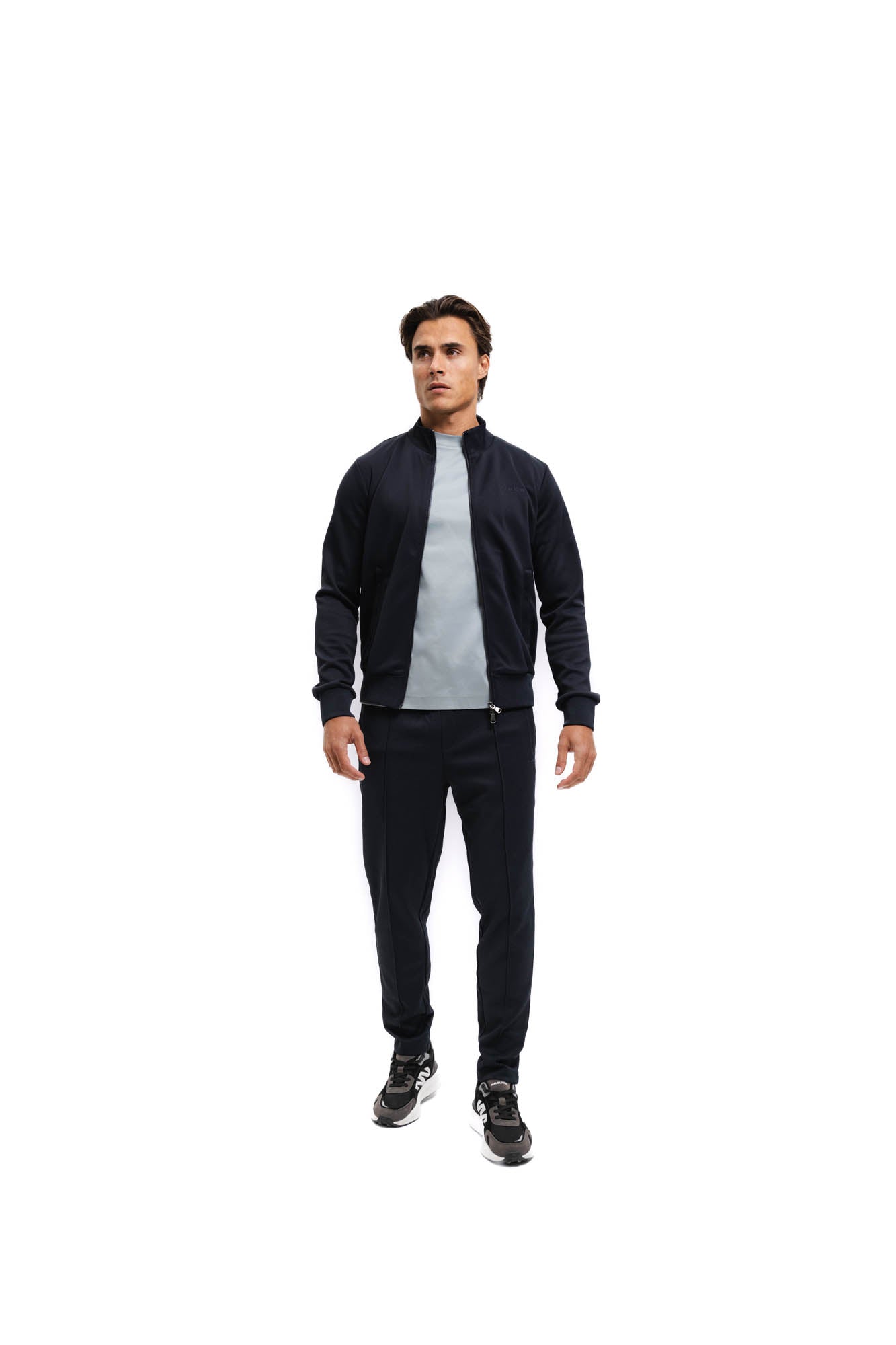 Malelions Men Pique Zip Vest | Navy