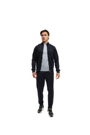 Malelions Men Pique Zip Vest | Navy
