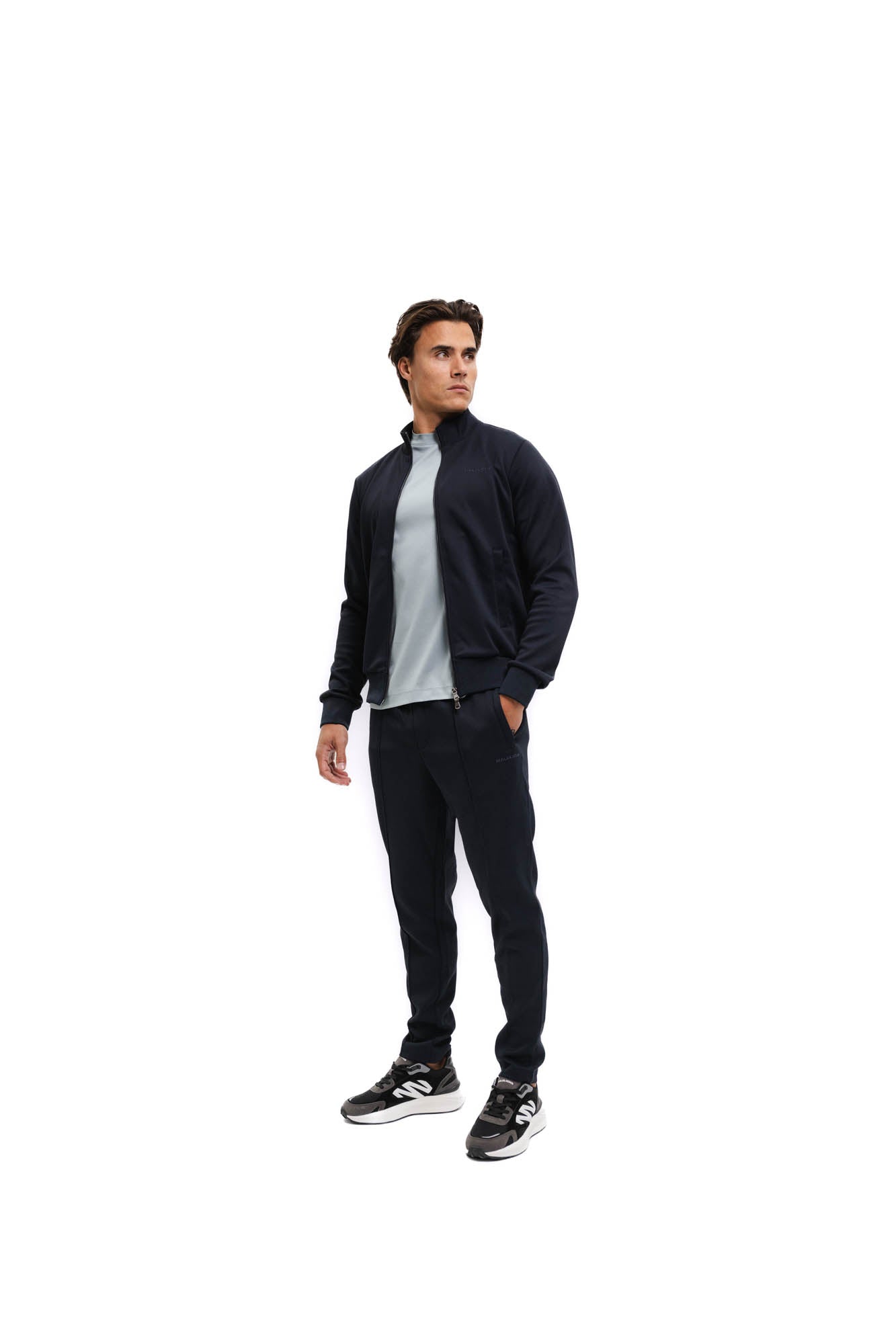 Malelions Men Pique Zip Vest | Navy