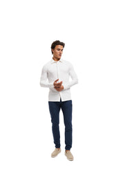 Malelions Men Stretch Shirt | White