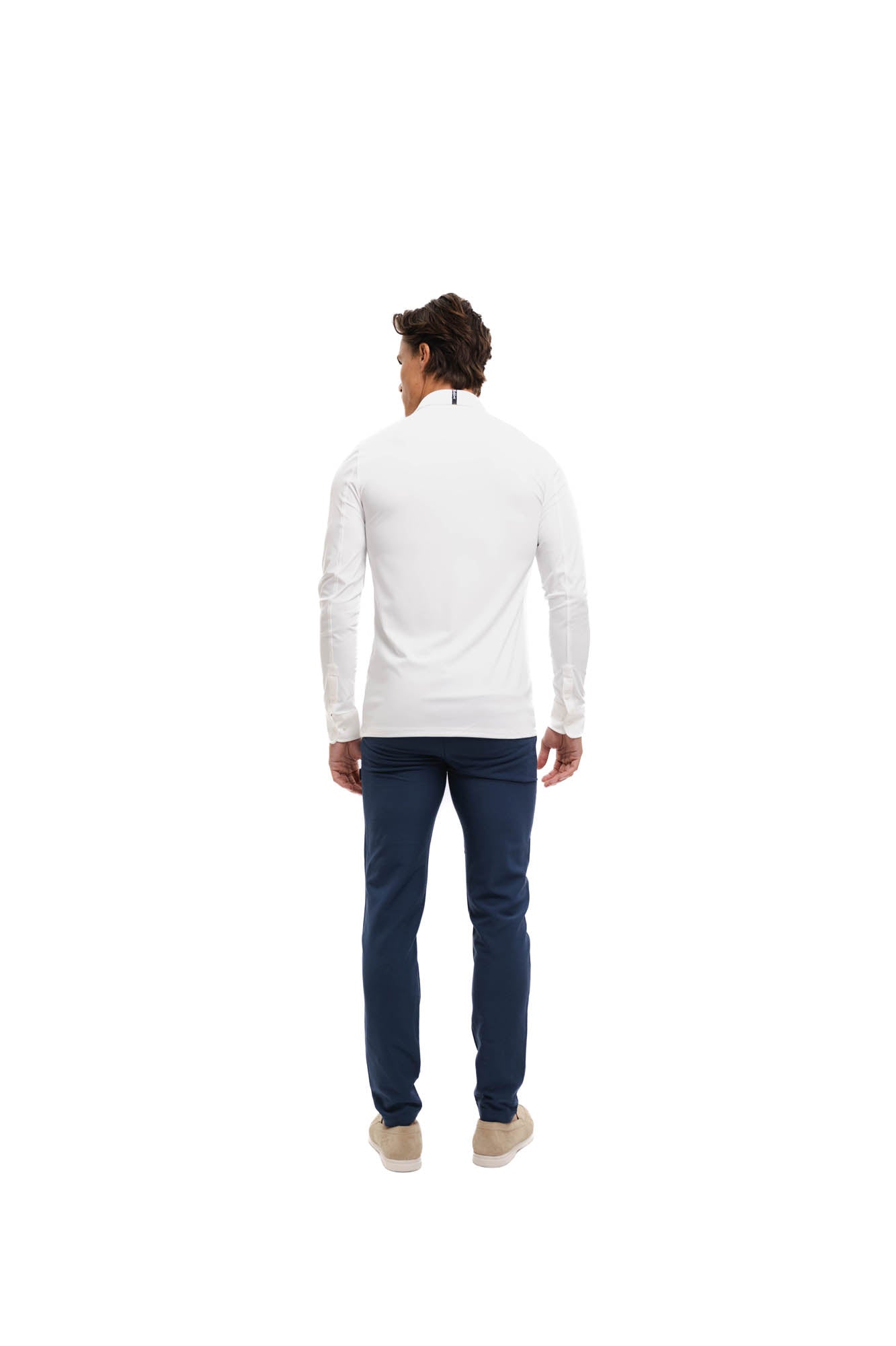 Malelions Men Stretch Shirt | White