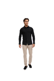 Malelions Men Stretch Shirt | Black
