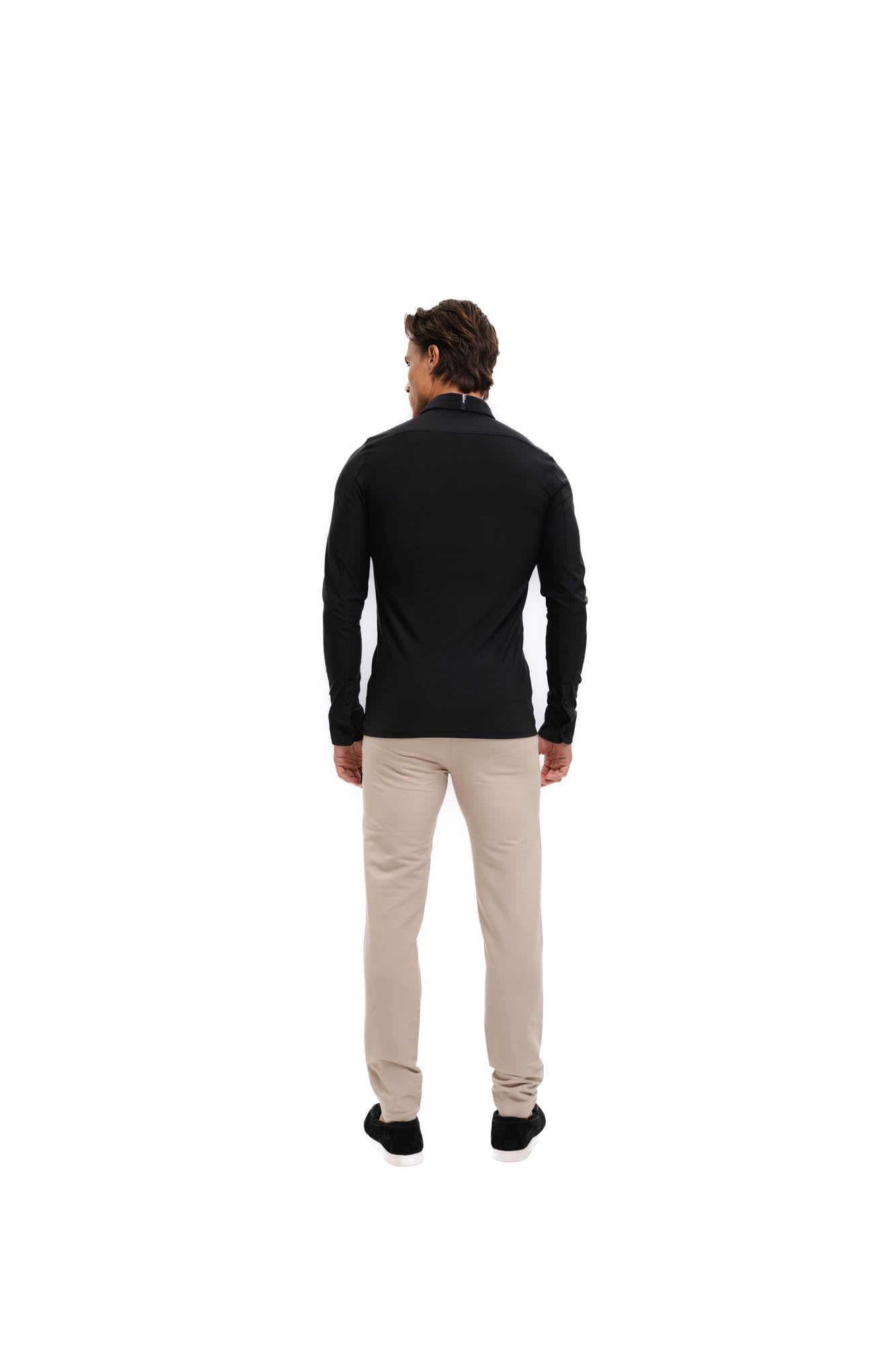 Malelions Men Stretch Shirt | Black