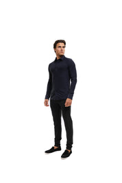 Malelions Men Stretch Shirt | Navy