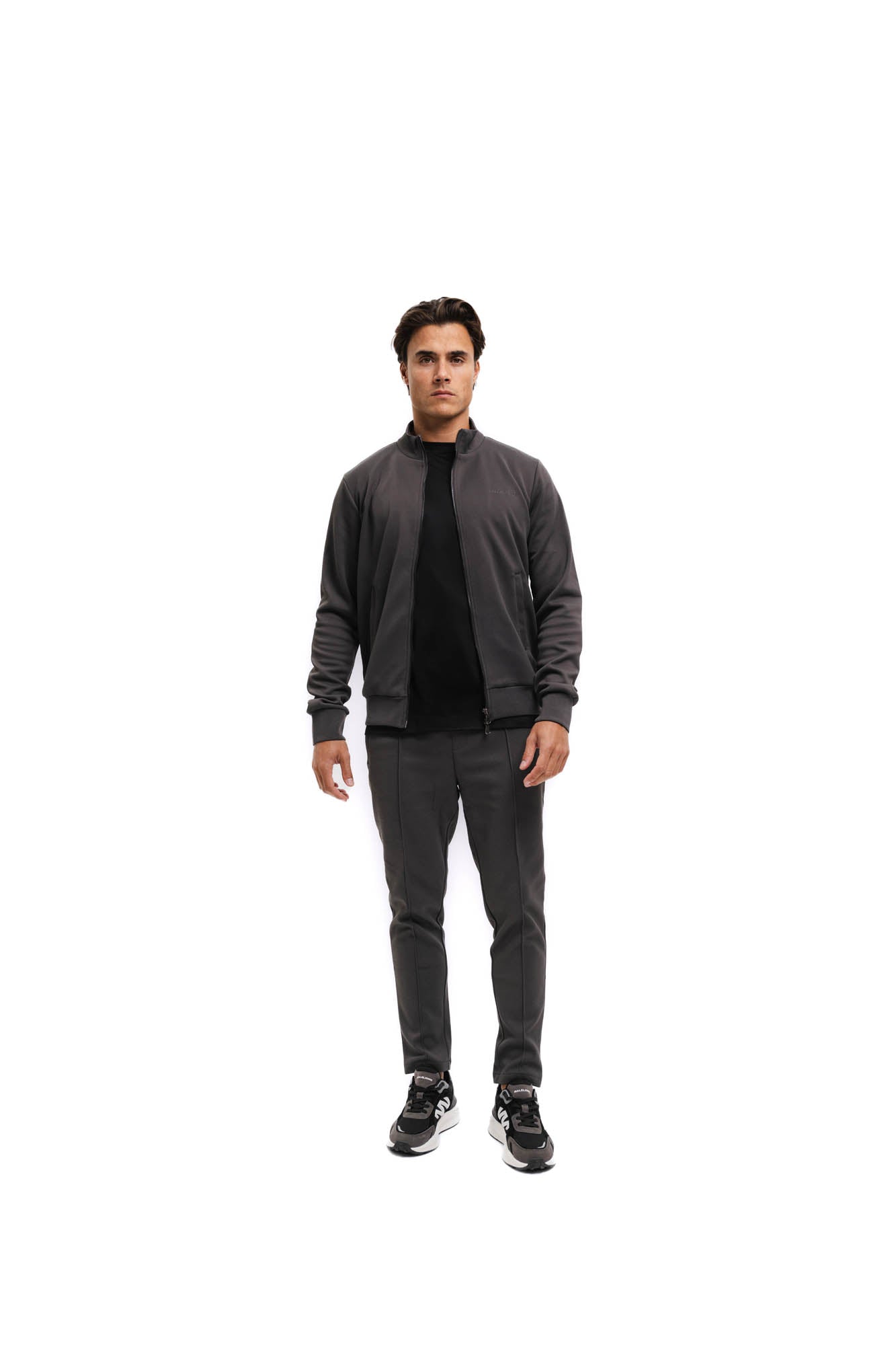 Malelions Men Pique Logo Trackpants | Mulch Brown