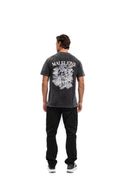 Malelions Men Jungle T-Shirt | Acid Wash