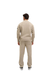 Malelions Herren-Strickhose mit geradem Schnitt | Beige