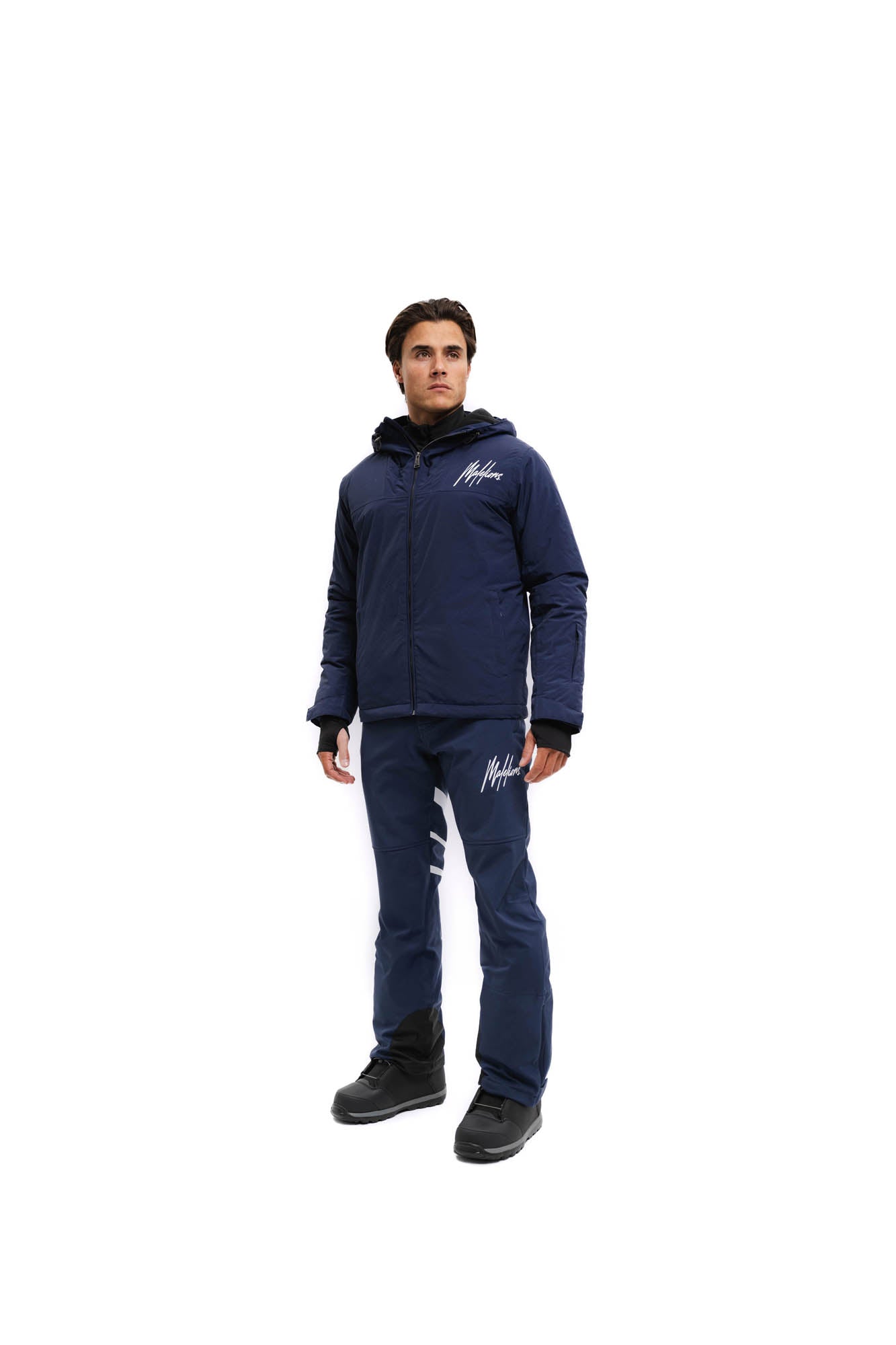 Malelions Men Ski Polar Pants | Navy