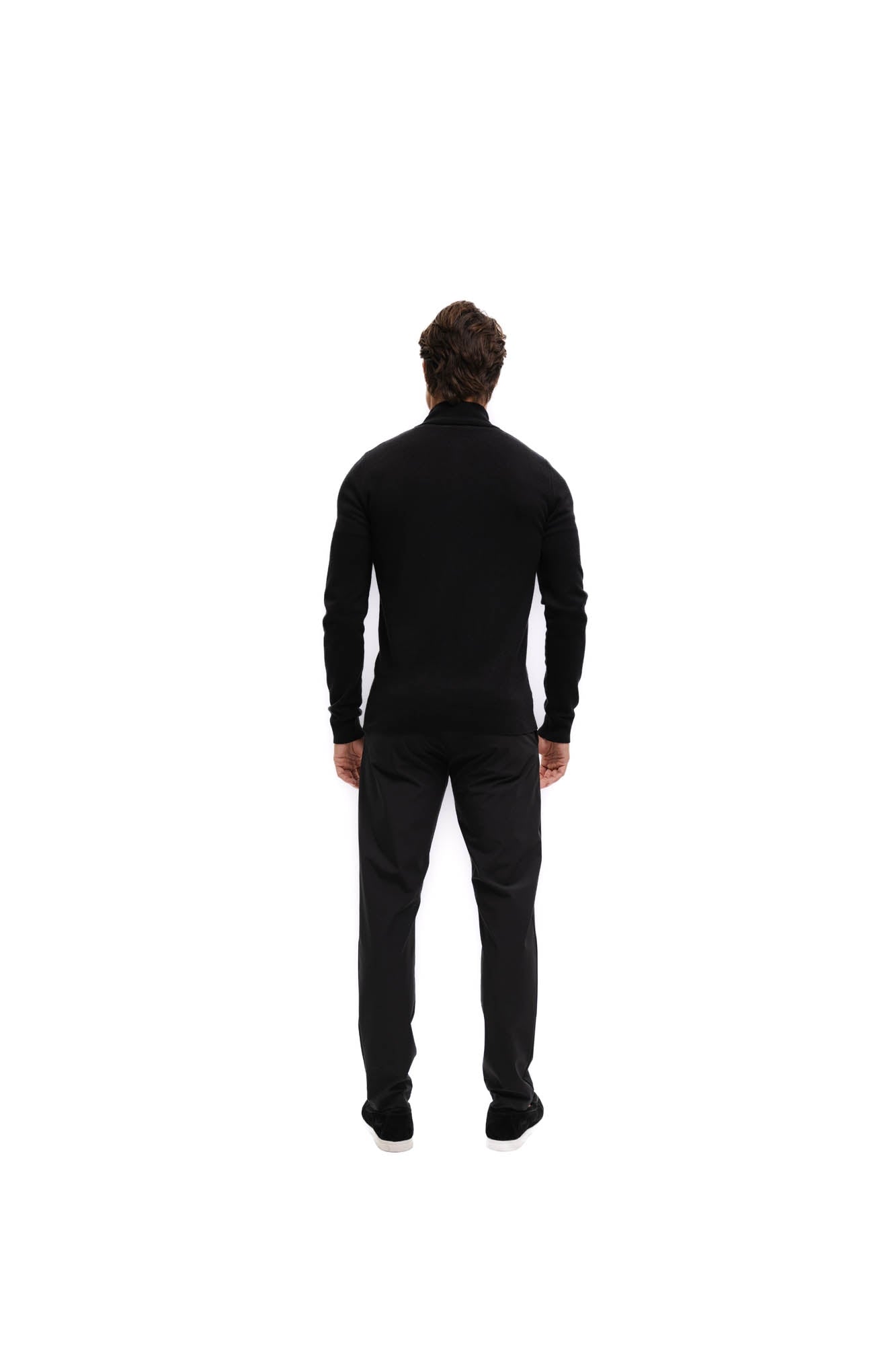 Malelions Men Knitted Zip Cardigan | Black