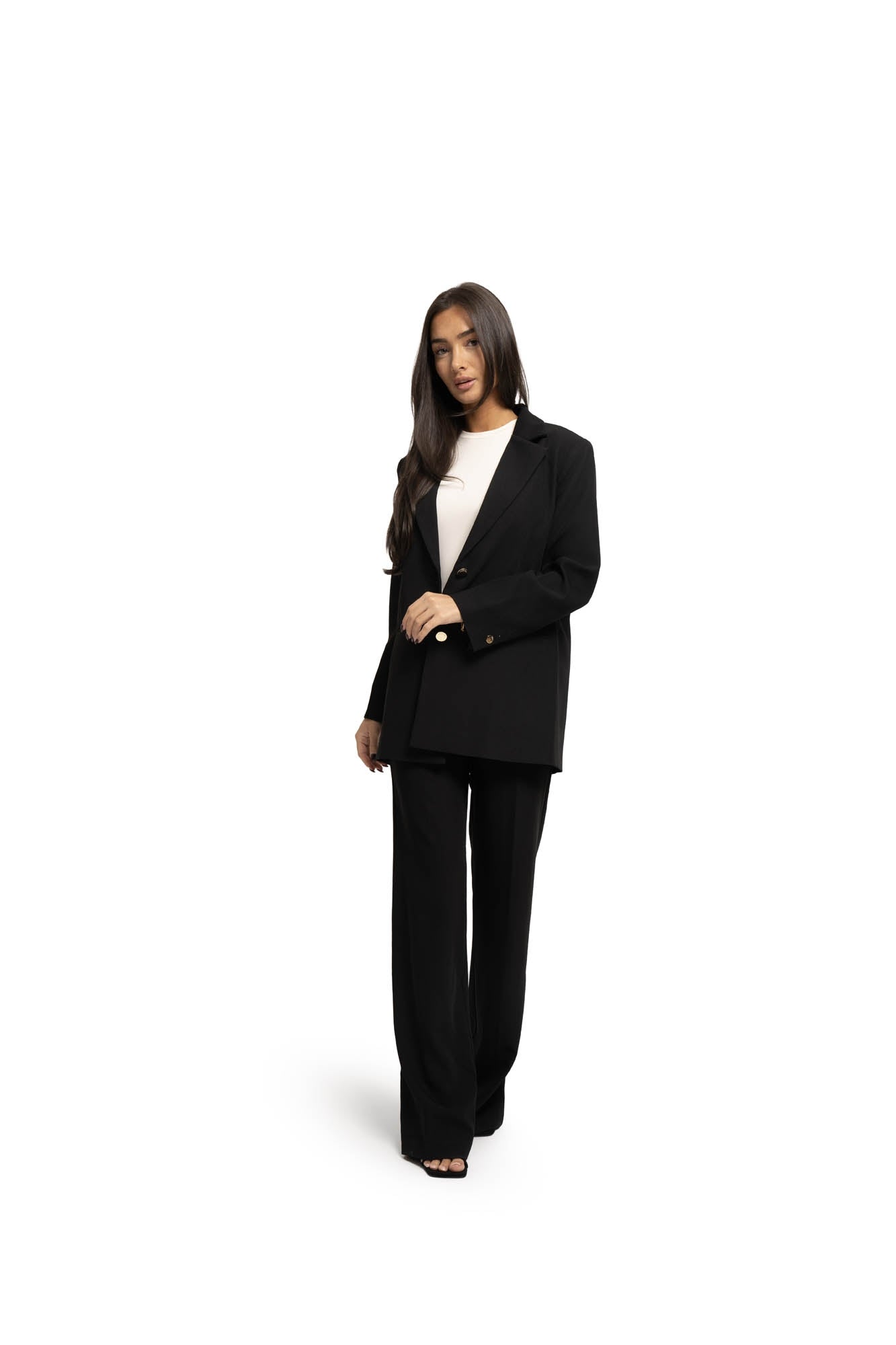 Malelions Women Oversized Social Club Blazer | Black