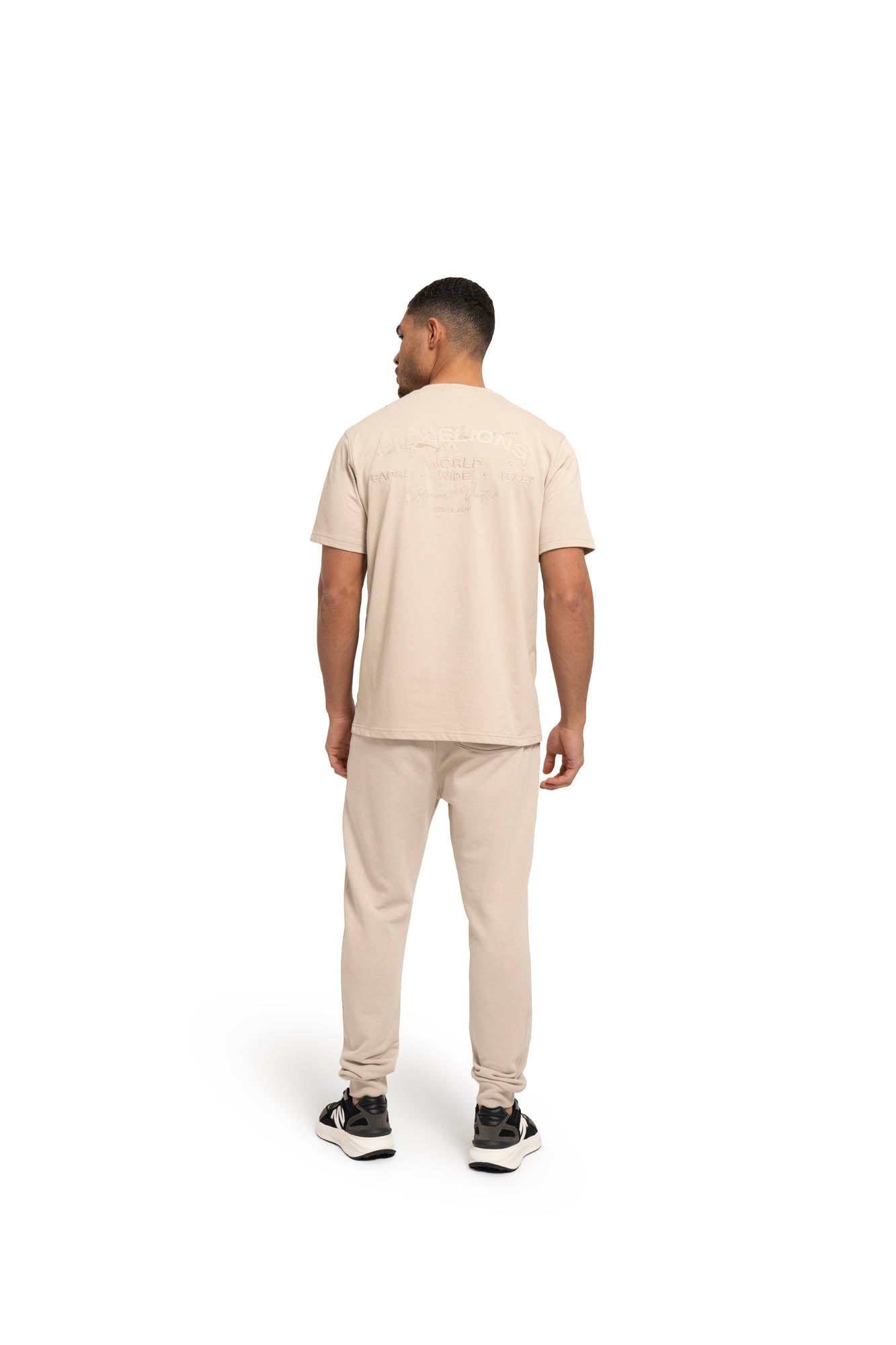 Malelions Men Permanent Vacation T-Shirt | Light Taupe