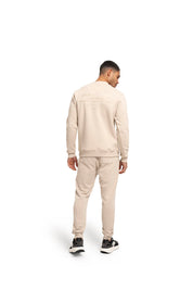Malelions Men Permanent Vacation Sweater | Light Taupe