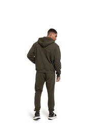 Malelions Men Permanent Vacation Zip Hoodie | Vintage Green