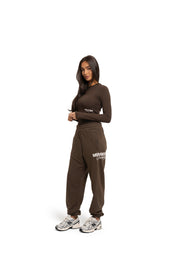 Malelions Women Members Society Longsleeve Top | Chocolate