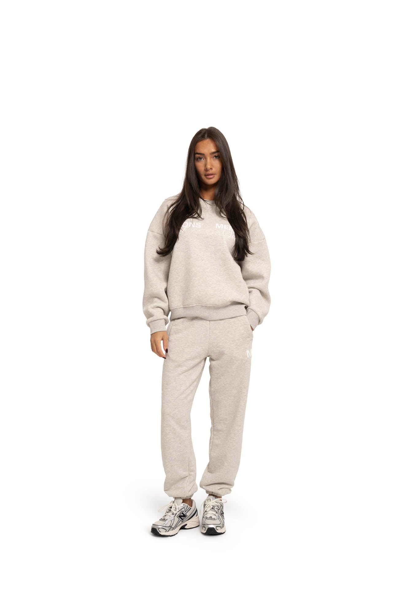 Malelions Women Members Society Sweatpants | Grey Melange