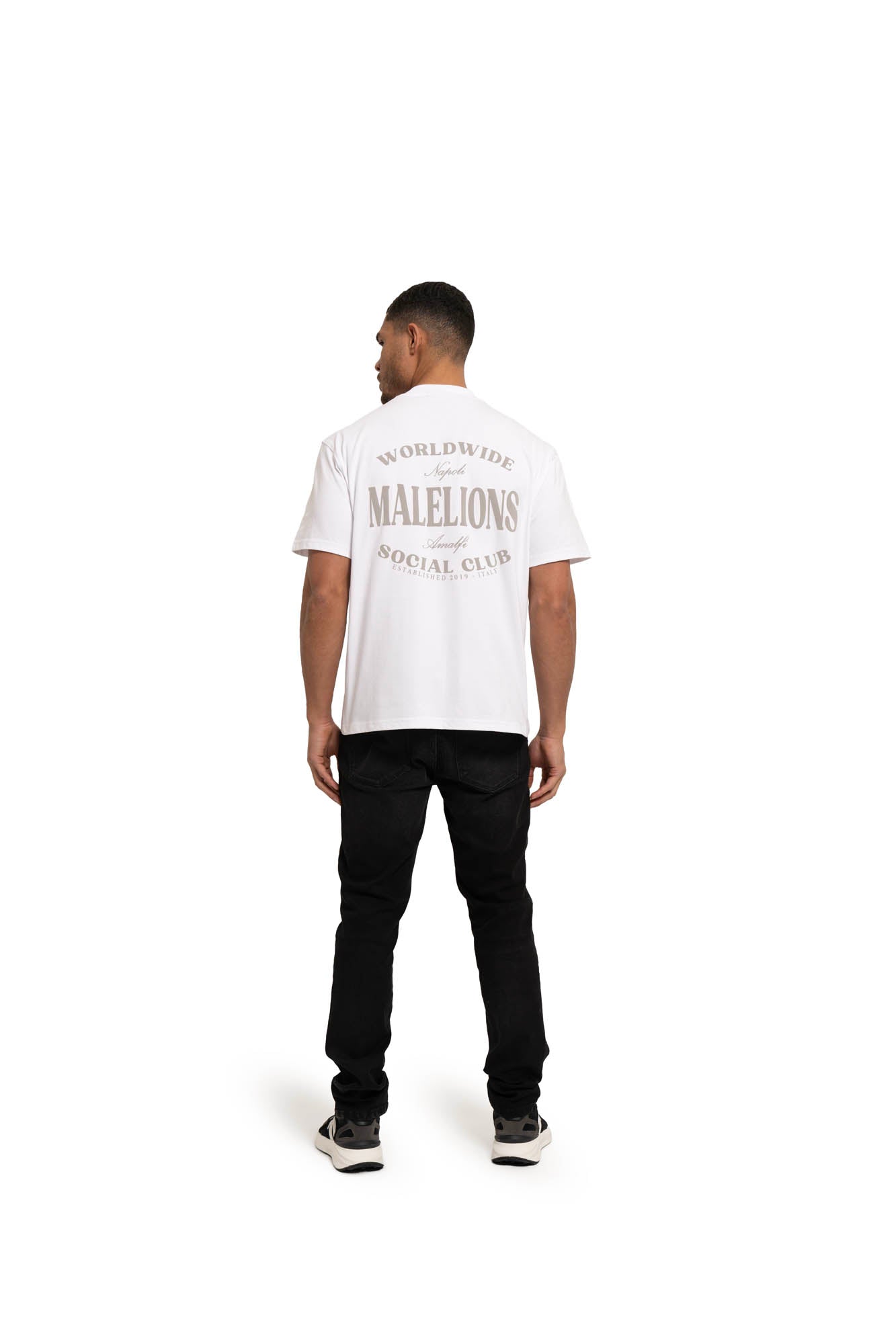 Malelions Men Social Club T-Shirt | White
