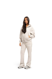Malelions Women Members Society Flared Sweatpants | Grey Melange